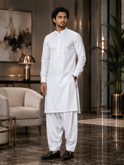 white suite