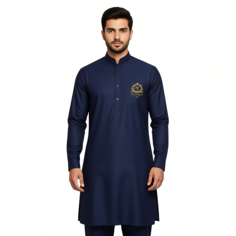 BLUE — Premium Unstitched Summer Suit